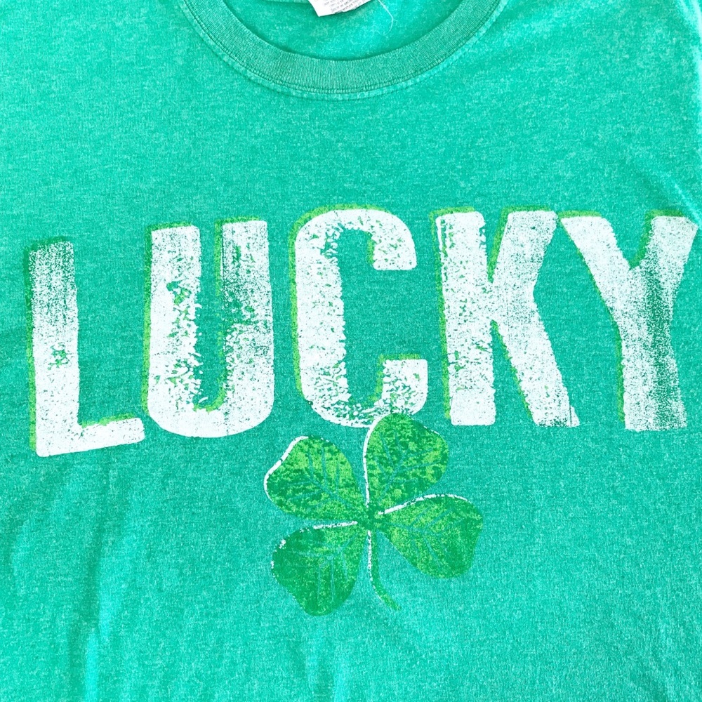 Lucky Clover T-Shirt St. Patrick’s Day Irish sz M